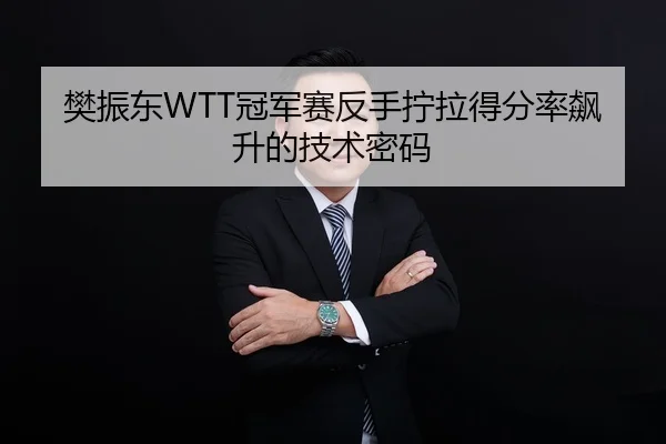 樊振东WTT冠军赛反手拧拉得分率飙升的技术密码